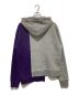 DSQUARED2 (ディースクエアード) ASYMMETRIC TWOTONE HOODIE グレー サイズ:S：10000円