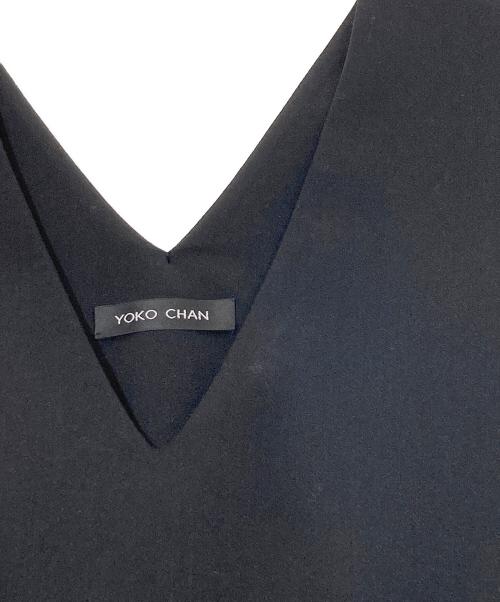 YOKO CHAN（ヨーコチャン）YOKO CHAN (ヨーコチャン) スカラップヘムワンピース ブラック サイズ:38の古着・服飾アイテム