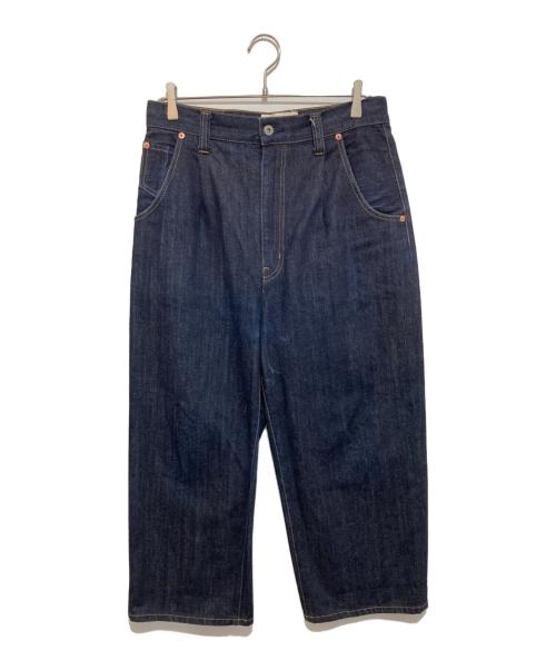 JUNYA WATANABE COMME des GARCONS（(ジュンヤワタナベ コムデギャルソン）JUNYA WATANABE COMME des GARCONS (ジュンヤワタナベ コムデギャルソン) タックワイドデニムパンツ インディゴ サイズ:Sの古着・服飾アイテム
