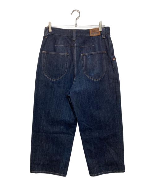 JUNYA WATANABE COMME des GARCONS（(ジュンヤワタナベ コムデギャルソン）JUNYA WATANABE COMME des GARCONS (ジュンヤワタナベ コムデギャルソン) タックワイドデニムパンツ インディゴ サイズ:Sの古着・服飾アイテム