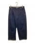 JUNYA WATANABE COMME des GARCONS（ジュンヤワタナベ コムデギャルソン）の古着「タックワイドデニムパンツ」｜インディゴ