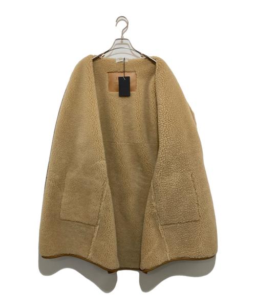 system（システム）system (システム) エコムートンボアロングコート SY2E8-WOTT02W ブラウン サイズ:90の古着・服飾アイテム