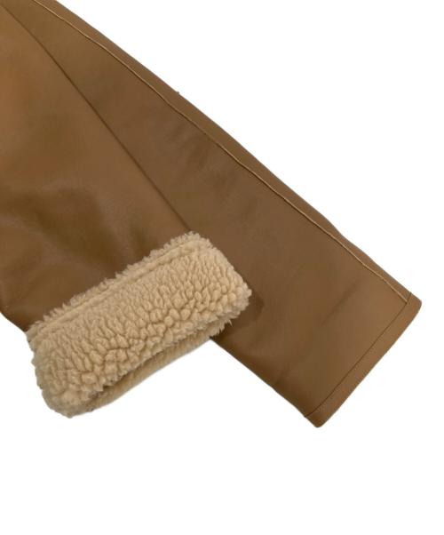 system（システム）system (システム) エコムートンボアロングコート SY2E8-WOTT02W ブラウン サイズ:90の古着・服飾アイテム