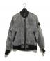 STONE ISLAND（ストーンアイランド）の古着「23SS DISTORTED BOMBER JACKET 3SS SHADOW PROJECT ヒドゥンバッジボンバージャケット 781940713」｜グレー