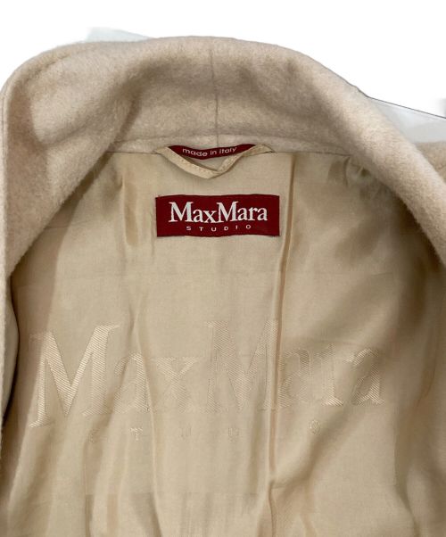 MaxMara（マックスマーラ）MaxMara (マックスマーラ) カシミヤウールコート ベージュ サイズ:36の古着・服飾アイテム