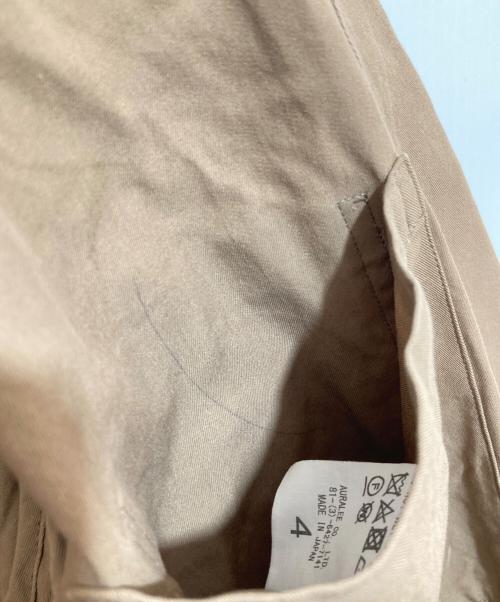 AURALEE（オーラリー）AURALEE (オーラリー) FINX HARD TWIST GABARDINE ブラウン サイズ:4の古着・服飾アイテム