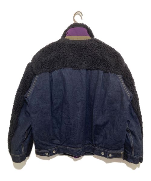 sacai（サカイ）sacai (サカイ) Faux Shearling Denim Blouson ブラック サイズ:1の古着・服飾アイテム