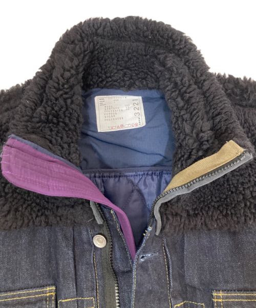 sacai（サカイ）sacai (サカイ) Faux Shearling Denim Blouson ブラック サイズ:1の古着・服飾アイテム