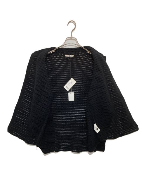 AURALEE（オーラリー）AURALEE (オーラリー) HAND CROCHET WOOL KNIT SHIRTS ブラック サイズ:3の古着・服飾アイテム