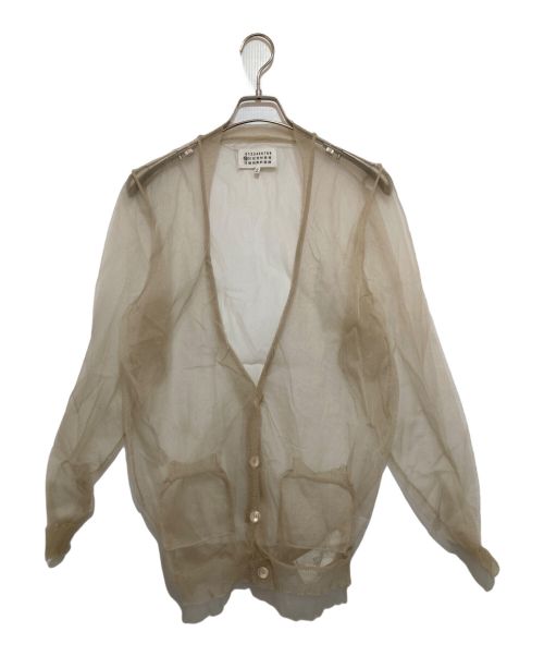 Maison Margiela（メゾンマルジェラ）Maison Margiela (メゾンマルジェラ) Sheer cardigan ベージュ サイズ:Mの古着・服飾アイテム