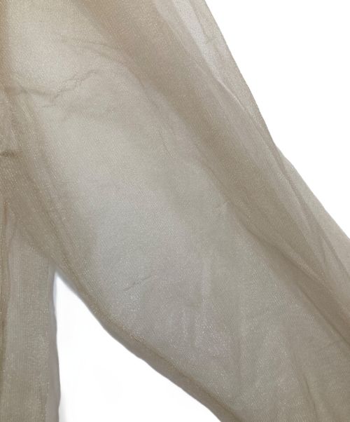 Maison Margiela（メゾンマルジェラ）Maison Margiela (メゾンマルジェラ) Sheer cardigan ベージュ サイズ:Mの古着・服飾アイテム