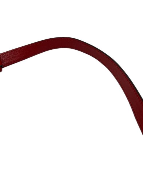 GUCCI（グッチ）GUCCI (グッチ) ホースビットレザーショルダーバッグ 602089 レッドの古着・服飾アイテム