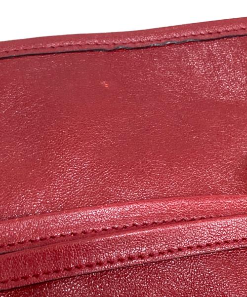 GUCCI（グッチ）GUCCI (グッチ) ホースビットレザーショルダーバッグ 602089 レッドの古着・服飾アイテム