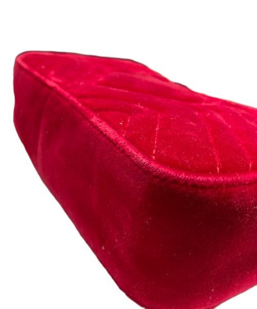 GUCCI（グッチ）GUCCI (グッチ) GGマーモント ベルベット チェーンショルダーバッグ 446744 レッドの古着・服飾アイテム