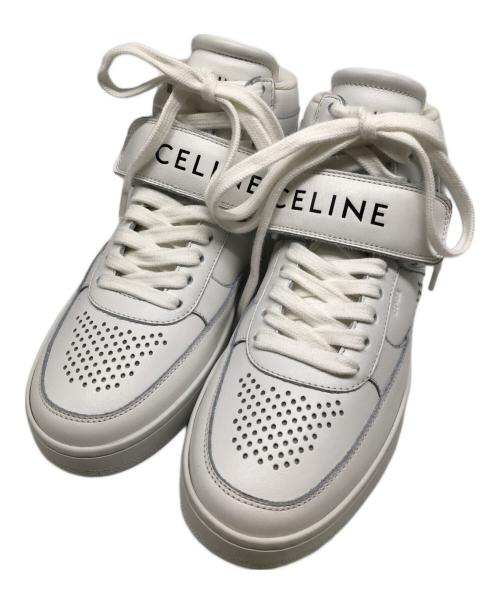 CELINE（セリーヌ）CELINE (セリーヌ) ハイカットスニーカー  Z TRAINER  ホワイト サイズ:34の古着・服飾アイテム