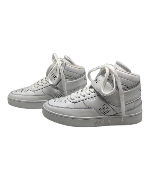 CELINE（セリーヌ）CELINE (セリーヌ) ハイカットスニーカー  Z TRAINER  ホワイト サイズ:34の古着・服飾アイテム