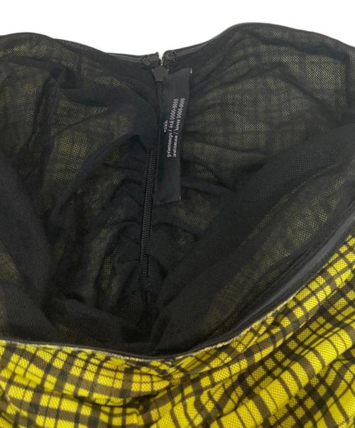 ROKH（ロク）ROKH (ロク) GATHERED DRESS WITH SLEEVES イエロー サイズ:Mの古着・服飾アイテム