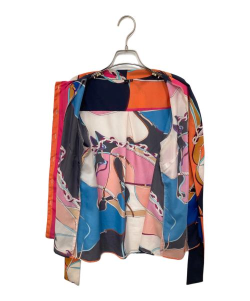 Sov.（ソブ）Sov. (ソブ) 総柄ボウタイブラウス マルチカラー サイズ:38の古着・服飾アイテム