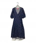 Kate Spadeケイトスペード）の古着「dainty bloom wrap dress」｜ネイビー