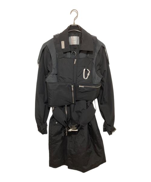 HELIOT EMIL（ヘリオットエミル）HELIOT EMIL (ヘリオットエミル) ナイロンコート ブラック サイズ:Lの古着・服飾アイテム