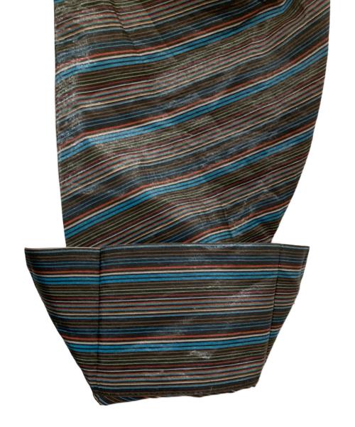 LUEDER（リューダー）LUEDER (リューダー) ストライプシャツ ブラック サイズ:Lの古着・服飾アイテム