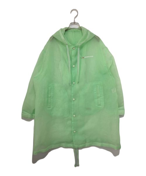 SueUNDERCOVER（スーアンダーカバー）SueUNDERCOVER (スーアンダーカバー) シースルー バックプリントジャケット グリーン サイズ:Sの古着・服飾アイテム