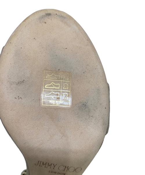 JIMMY CHOO（ジミーチュウ）JIMMY CHOO (ジミーチュウ) スウェードアンクルストラップパンプス ベージュ サイズ:36の古着・服飾アイテム