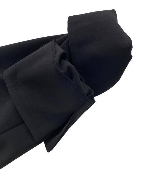 SOEJU（ソージュ）SOEJU (ソージュ) ストレッチファインロングノーカラージャケット ブラック サイズ:Mの古着・服飾アイテム