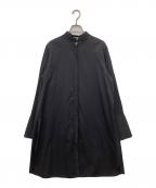23区ニジュウサンク）の古着「ハイカウントコットン シャツ ワンピース」｜ブラック