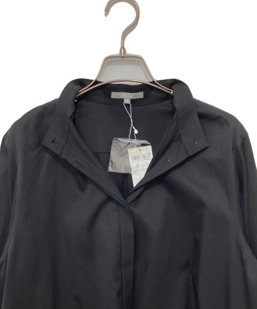 23区（ニジュウサンク）23区 (ニジュウサンク) ハイカウントコットン シャツ ワンピース ブラック サイズ:Mの古着・服飾アイテム