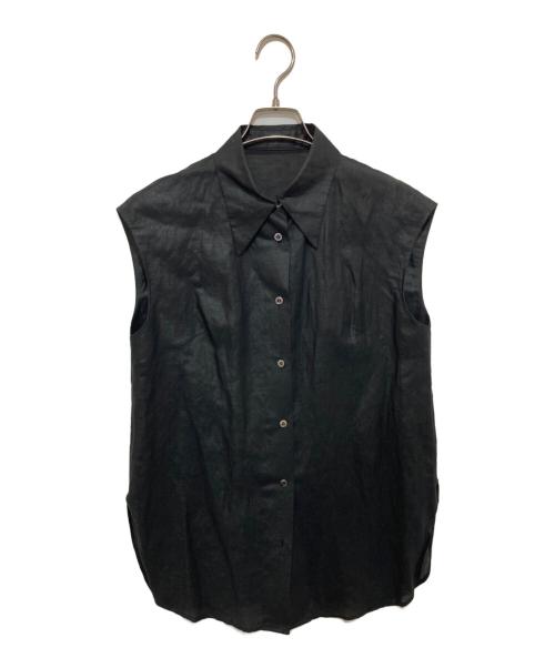 ADORE（アドーア）ADORE (アドーア) ラスター麻シアーレイヤードブラウス ブラック サイズ:Mの古着・服飾アイテム