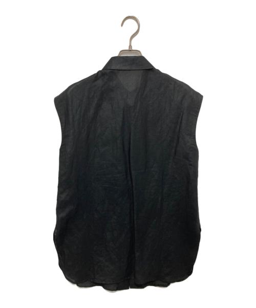 ADORE（アドーア）ADORE (アドーア) ラスター麻シアーレイヤードブラウス ブラック サイズ:Mの古着・服飾アイテム