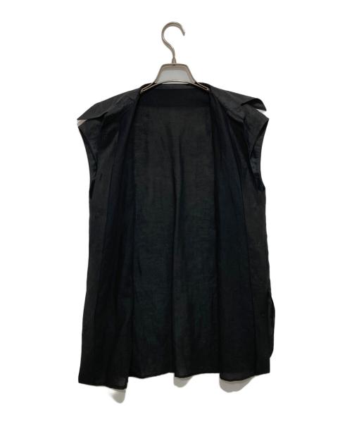 ADORE（アドーア）ADORE (アドーア) ラスター麻シアーレイヤードブラウス ブラック サイズ:Mの古着・服飾アイテム