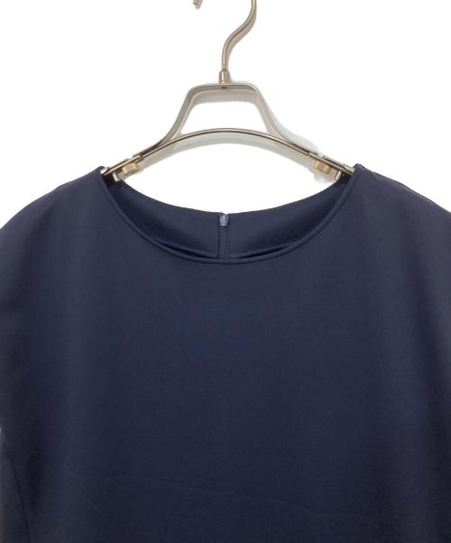 icB（アイシービー）icB (アイシービー) スタイルプラスダンボール ワンピース ネイビー サイズ:XSの古着・服飾アイテム