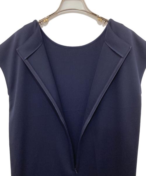 icB（アイシービー）icB (アイシービー) スタイルプラスダンボール ワンピース ネイビー サイズ:XSの古着・服飾アイテム