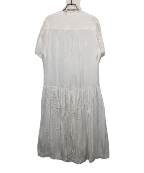 MM6 Maison Margiela（エムエムシックスメゾンマルジェラ）MM6 Maison Margiela (エムエムシックスメゾンマルジェラ) JACQUARD SHIRT DRESS ホワイト サイズ:36の古着・服飾アイテム