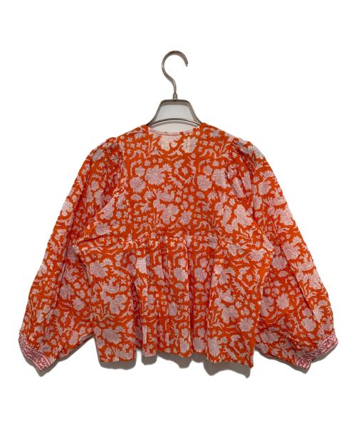 SZ Blockprints（エスゼットブロックプリント）SZ Blockprints (エスゼットブロックプリント) BLOCKPRINTS Eva tops オレンジ サイズ:SIZE Freeの古着・服飾アイテム