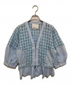 3.1 phillip limスリーワンフィリップリム）の古着「ジップアップ ブラウス」｜ブルー