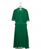 3.1 phillip limスリーワンフィリップリム）の古着「アールヌーボージャカードポロドレス」｜グリーン