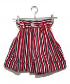 MIU MIUミュウミュウ）の古着「キュロットショートパンツ」｜レッド