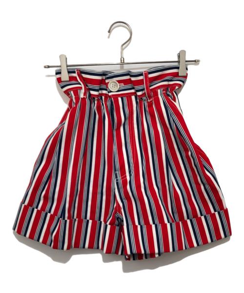 MIU MIU（ミュウミュウ）MIU MIU (ミュウミュウ) キュロットショートパンツ レッド サイズ:36の古着・服飾アイテム