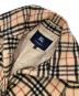 中古・古着 BURBERRY LONDON (バーバリーロンドン) ノヴァチェックウールコート　ノバチェック　ロングコート　エポーレット　CHECK COAT ベージュ サイズ:8：40000円