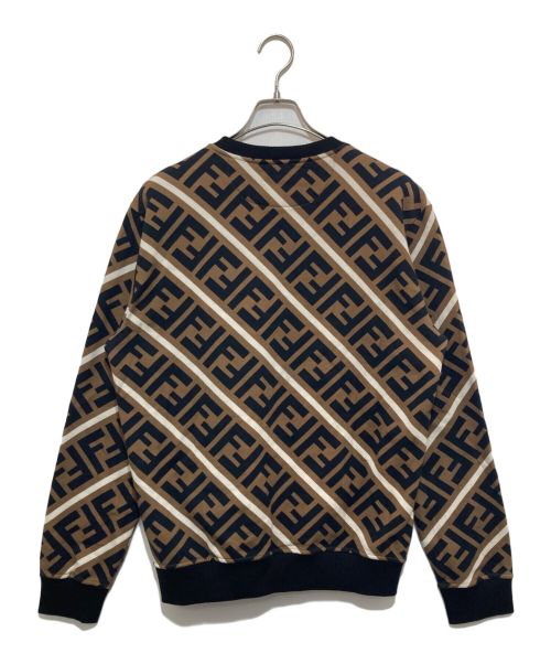 FENDI（フェンディ）FENDI (フェンディ) ズッカ柄スウェット ブラウン サイズ:XL　の古着・服飾アイテム