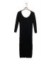 LEINWANDE（ラインヴァンド）の古着「Back Belted Knit Dress」｜ブラック