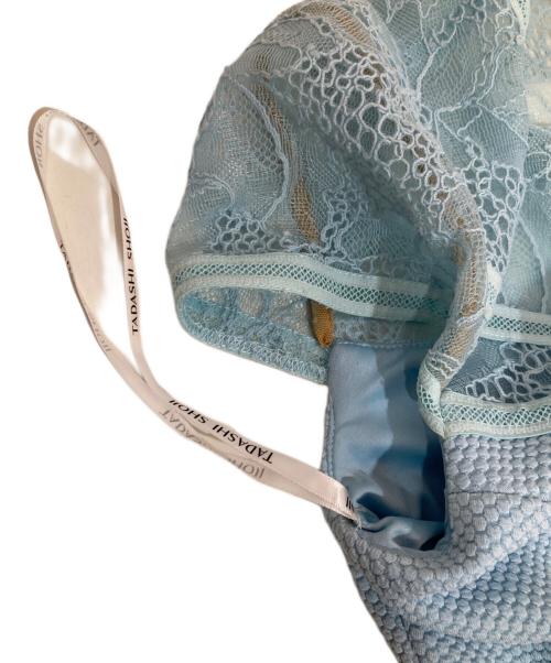 TADASHI SHOJI（タダシ ショージ）TADASHI SHOJI (タダシ ショージ) レースワンピース ブルー サイズ:SIZE 0の古着・服飾アイテム