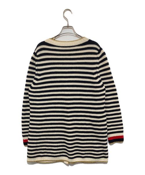 GUCCI（グッチ）GUCCI (グッチ) カシミヤブレンドカーディガン ホワイト サイズ:Mの古着・服飾アイテム