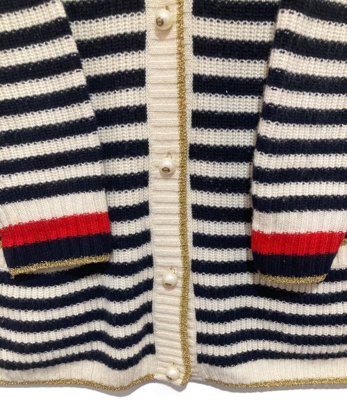 GUCCI（グッチ）GUCCI (グッチ) カシミヤブレンドカーディガン ホワイト サイズ:Mの古着・服飾アイテム