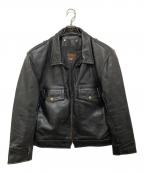 VANSONバンソン）の古着「ポリスマンジャケット」｜ブラック