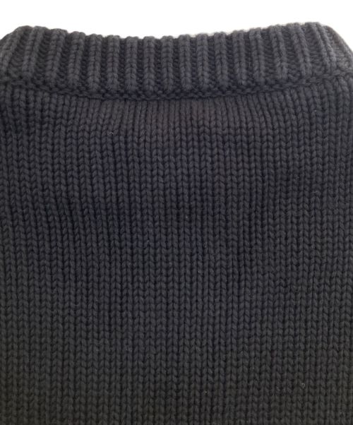 BALENCIAGA（バレンシアガ）BALENCIAGA (バレンシアガ)  BBロゴエンブロイダリーオーバーサイズニット ブラック サイズ:Sの古着・服飾アイテム