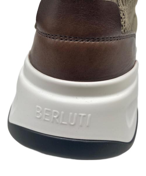 Berluti（ベルルッティ）Berluti (ベルルッティ) SHADO シャドウ カーフレザースニーカー S4918 ブラウン サイズ:27の古着・服飾アイテム